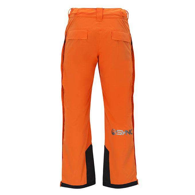 SYNC Performance Kid's Top Step Side Zip Ski Pant - Orange Training Shorts 3 SYNC Performance Kid's Top Step Side Zip Ski Pant - Orange Training Shorts