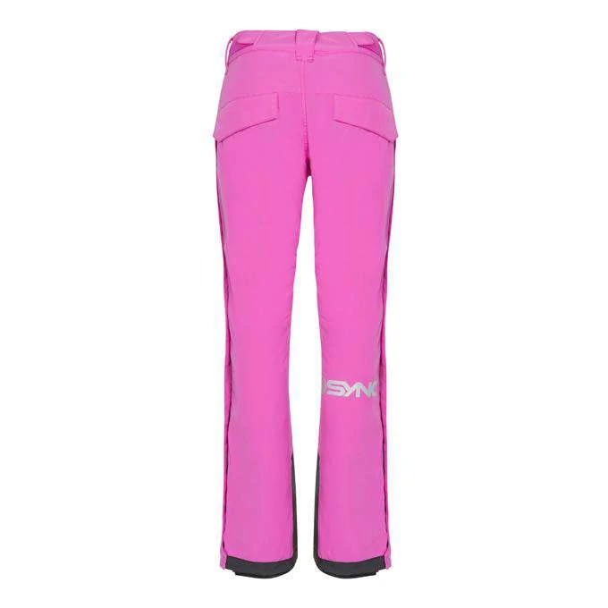 SYNC Performance Kid's Top Step Side Zip Ski Pant - Pink Training Shorts 3 SYNC Performance Kid's Top Step Side Zip Ski Pant - Pink Training Shorts