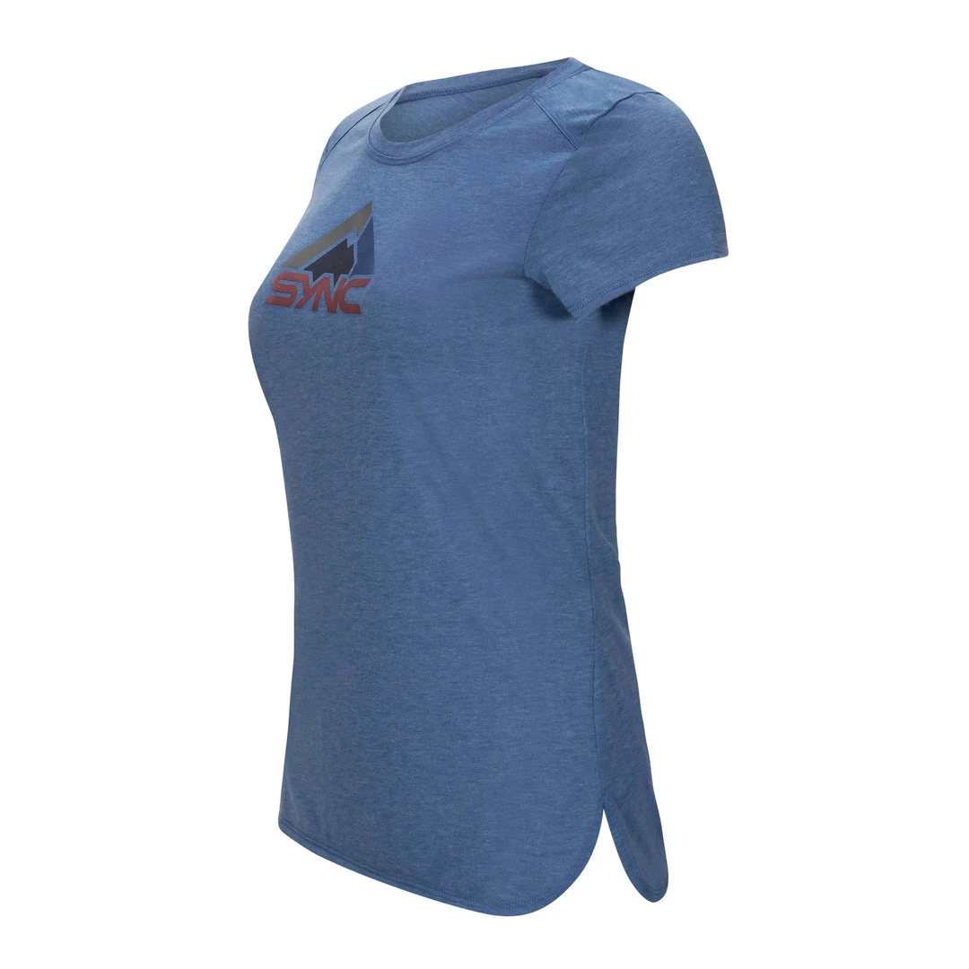 SYNC Performance Women's Logo Tee - Bluebird 2 SYNC Performance Women's Logo Tee - Bluebird