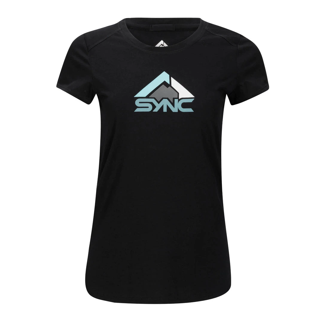 SYNC Performance Women's Logo Tee - Black 1 SYNC Performance Women's Logo Tee - Black