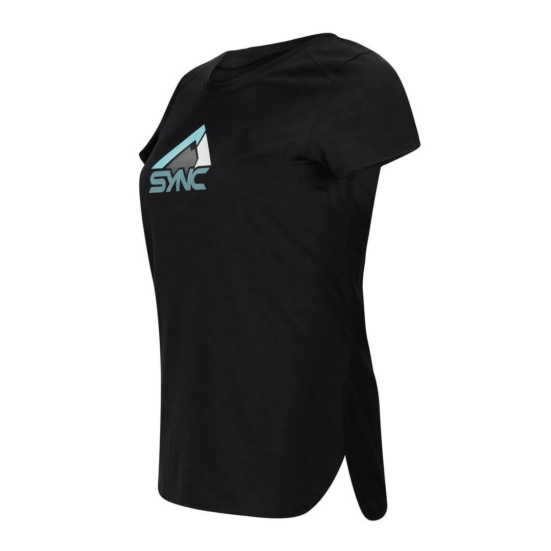 SYNC Performance Women's Logo Tee - Black 2 SYNC Performance Women's Logo Tee - Black