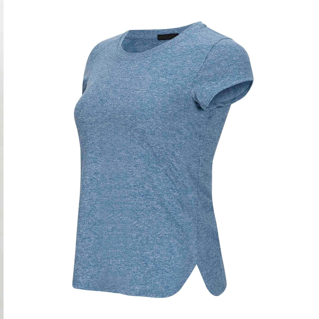 SYNC Performance Women's Deluge Short Sleeve - Stellar Blue Training Shorts 2 SYNC Performance Women's Deluge Short Sleeve - Stellar Blue Training Shorts