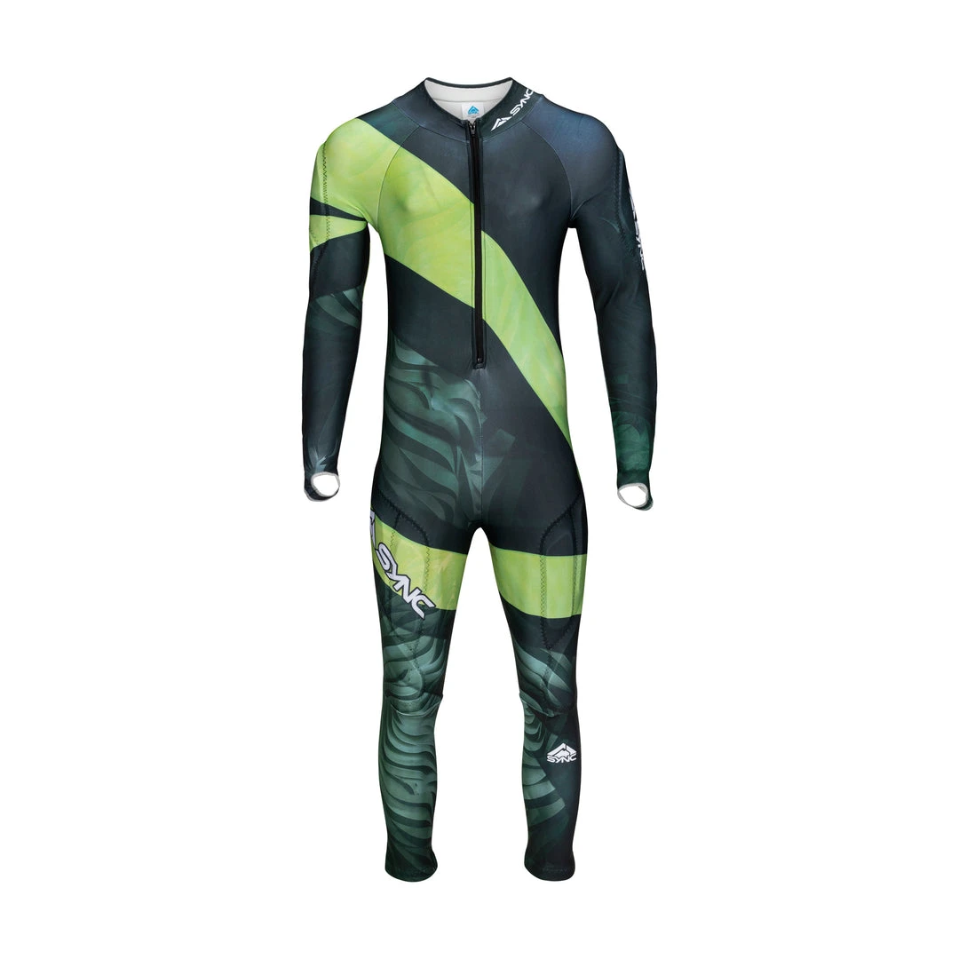 SYNC Performance Ski Race Suits Tiger Adult Race Suit - Green 1 SYNC Performance Ski Race Suits Tiger Adult Race Suit - Green
